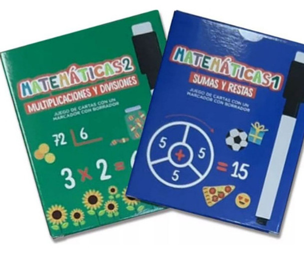 Juego De Cartas Con Actividades Y Marcador Matemáticas 0