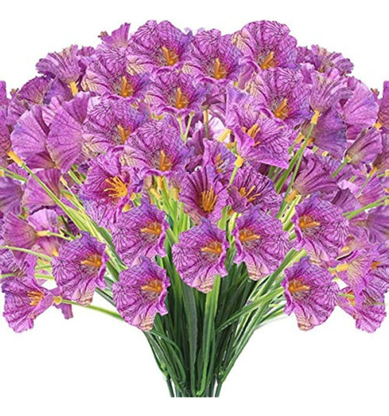 ~? Jemong 24 Paquetes De Flores Artificiales Para Exteriores 0