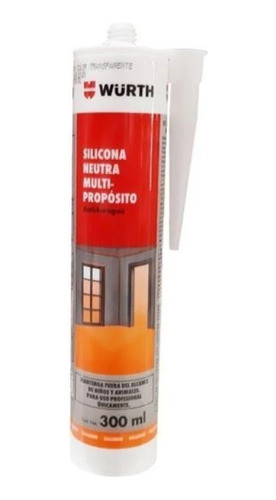 Silicona Neutra Transparente 280 Ml Wurth 0