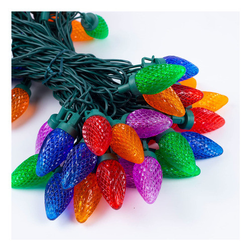 Boking Cadena De Luces C9 De Navidad, 50 Led, Multicolor, Pa 0