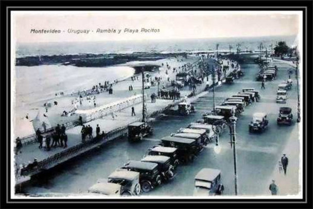 Trouville Y Pocitos - Montevideo Antiguo - Lámina 45x30 Cm. 0