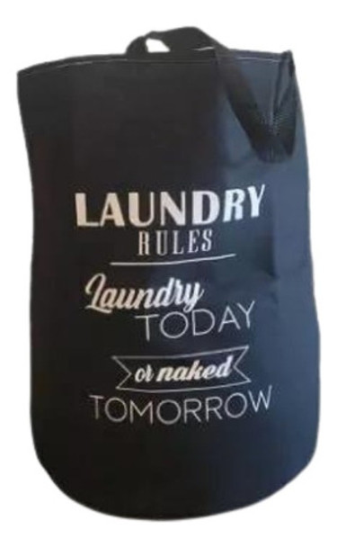 Cesto De Tela Laundry Negro 0