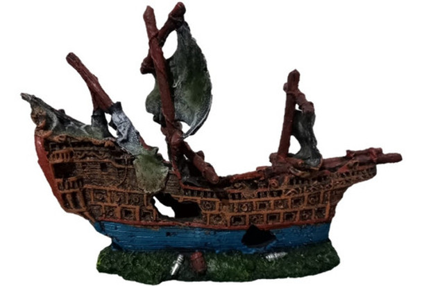 Adorno Peceras, Acuarios, Barco Carabela + Envío Gratis 0