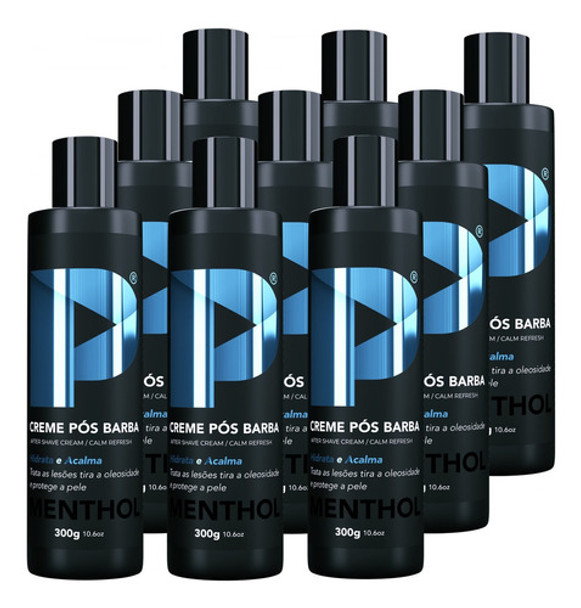 Creme Pós Barba Play Barber 300g Menthol Acalma A Pele 9 Und 0