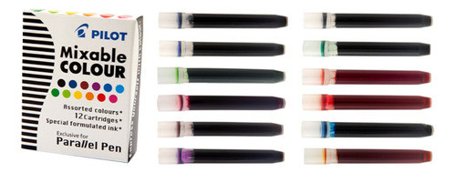 Mixable Colour Cartuchos De Tinta Caneta Pilot Parallel Pen 0