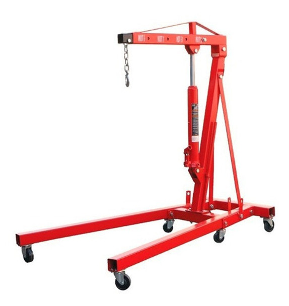 Pluma Guinche Grua Plegable Levanta Motores 2 Ton Reforzada 0