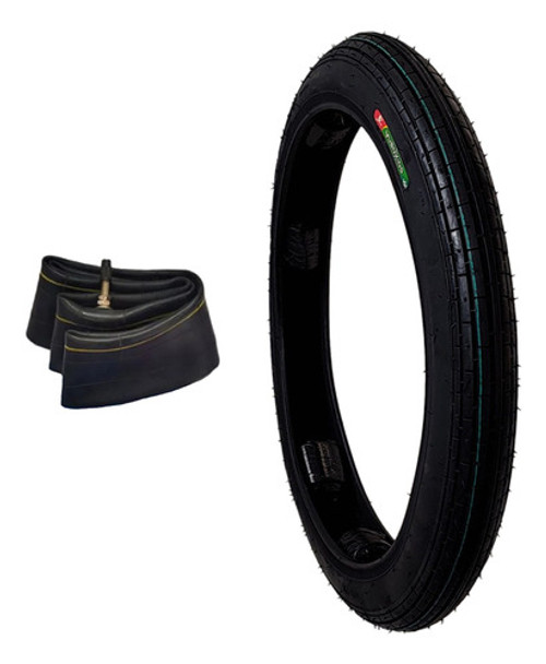 Cubierta + Camara Moto 250 17 Para Yamaha Crypton T 105 0