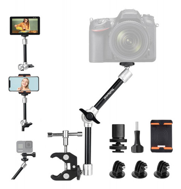 11 Brazo Mágico Ajustable Dslr Cámara De Acción Sin Espejo 0