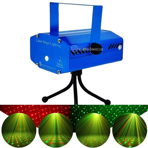 Canhão Laser Projetor Raios Holográfico Luz Led Pontilhados 0
