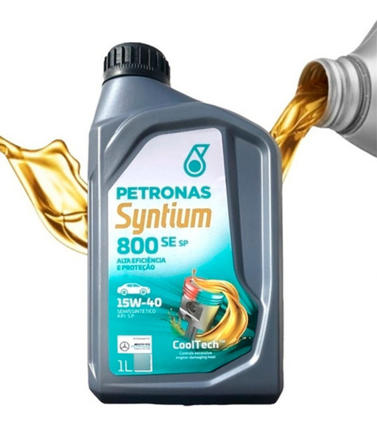 Kit 10 Óleo Motor Petronas 15w40 Api Sp Syntium 800 Se 1l 0