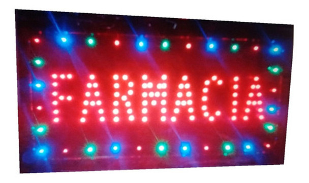 Cartel Led Farmacia De Turno O La Que Quieras Oferta X 10 0