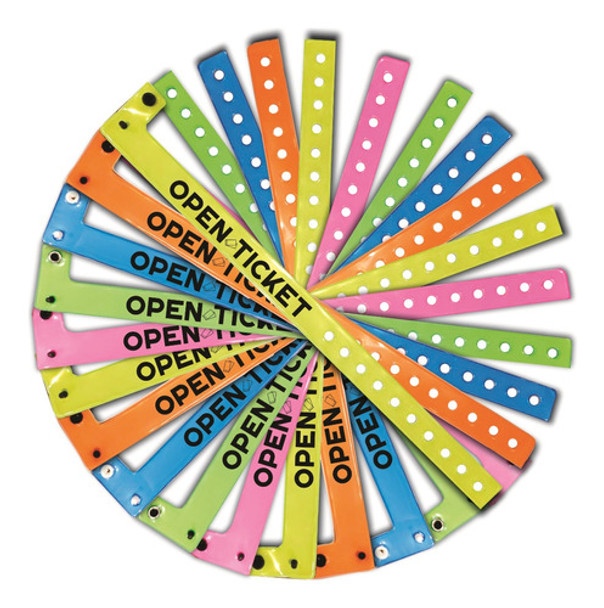 Pulseras Precintos Plasticas Vinilo Personalizadas Vip X 100 0