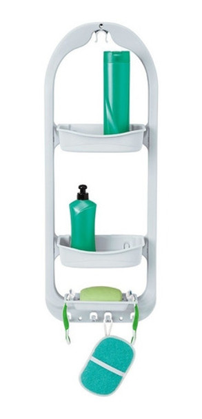 Organizador De Ducha Blanco Colgante 3 Espacios Rimax 0