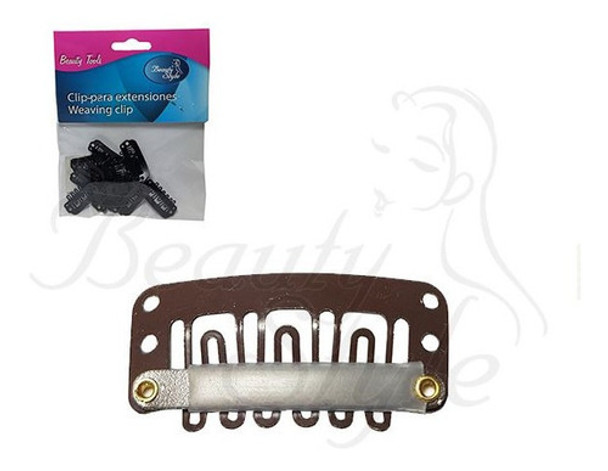 Micropeinetas Para Extensiones Beauty Style Marron 0