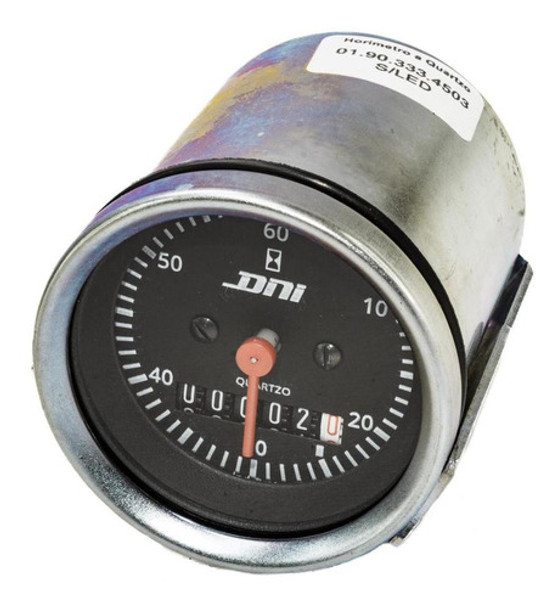 Horimetro Com Ponteiro Sem Iluminação 12v 24v 52mm Dni4503 0