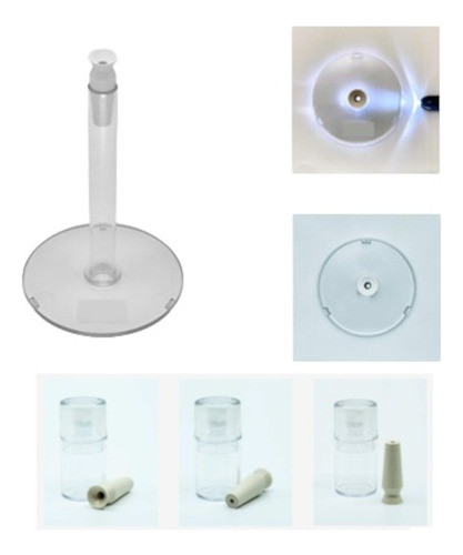 Soporte Para Inserción De Lente Escleral + Ventosa Ventilada 0