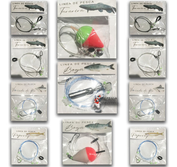 Kit Lineas Todo Ambito Pesca Variada Rio Laguna Lago 2.0 0