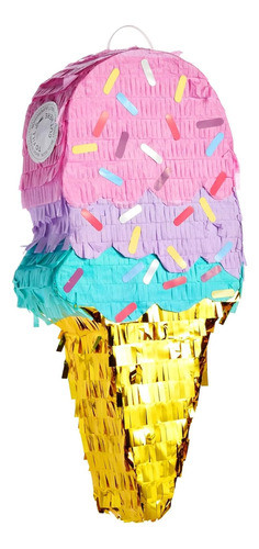 Piñata De Helado Azul Para Decorar, 415 X 193 X 74 Cm 0
