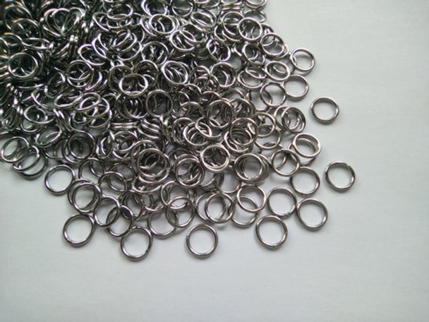 100 Argollas 8mm Acero Quirúrgico - Armador Artesanias 0