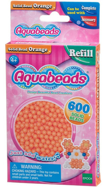 Aquabeads Solid Bead Pack Naranja 600 Cuentas Juego Infantil 0