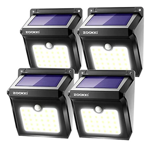 Luces De Sensor De Movimiento Solar Al Aire Libre, Zookki 28 0