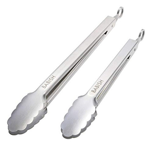 Bebé 12? Y 9? Juego De Pinzas De Cocina Con Seguro, Acero In 0
