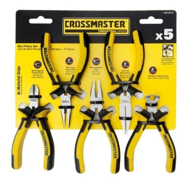 Kit Herramientas En Set Mini Pinzas Alicate 5pz Crossmaster 0