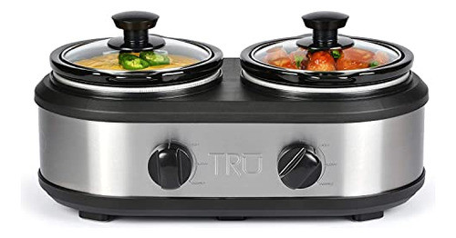 Tru Ensaladera De Cocina Doble Crock Buffet S-2125 0