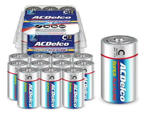 Acdelco C - Pilas Alcalinas, Ac261, 12-paquete, 1 0