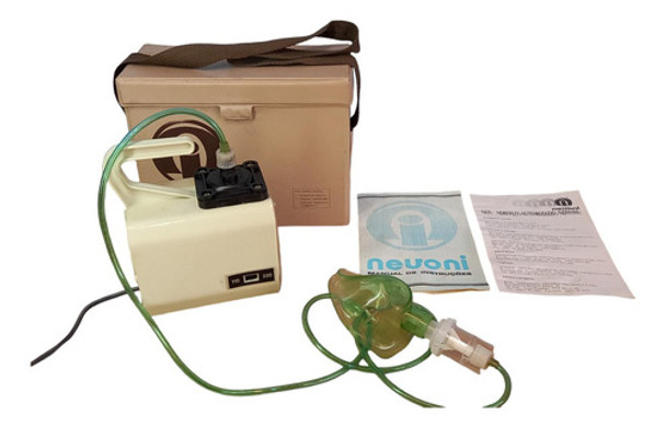 Aparelho Nebulizador Neuroni Maleta Mascara Mangueira 0