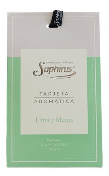 Tarjeta Aromatica Saphirus Lima Y Menta 0