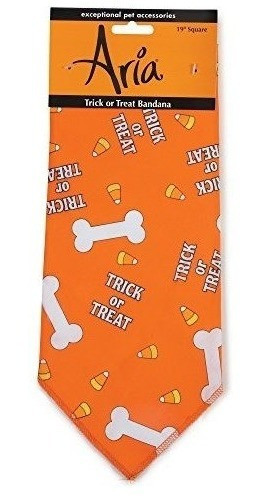 Aria Trickortreat Perro Bandanas Para Perros Naranja 0