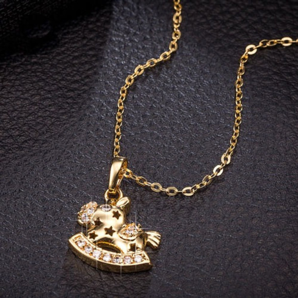 Niño Estrella Caballo Animal Gargantilla De Cristal Colgante 0