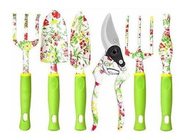 Juego De Herramientas De Jardín, 6 Piezas De Aluminio De Alt 0