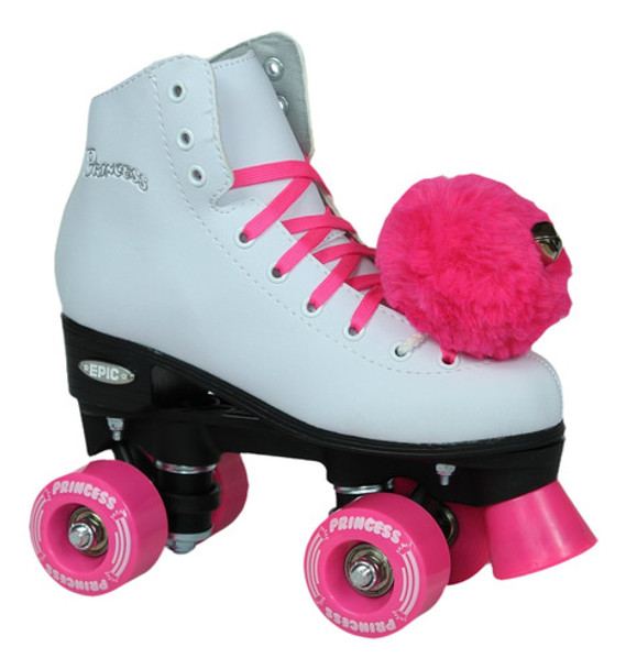 Patines Épicos Pink Princess Patines Para Niñas Cuádruples, 0