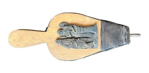 Fuelle De Madera Maciza Y Cuero Nuevo Para Fuego Asado 0