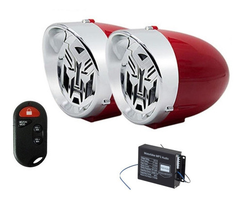 Alarma De Moto Con Parlantes + Mp3 + Fm + Bluetooth Control 0