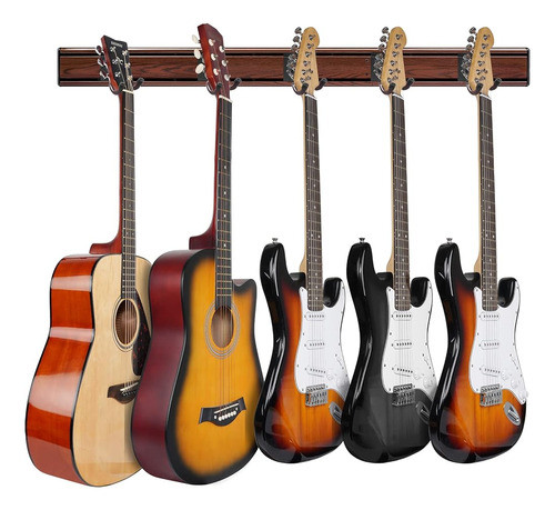 ~? Soporte De Pared De Guitarra Snigjat Con 5 Perchas De Gui 0