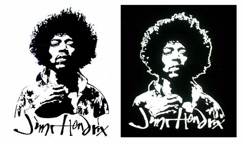 Pack X 2 Plantillas Stencil Jimi Hendrix  Y Personalizados 0