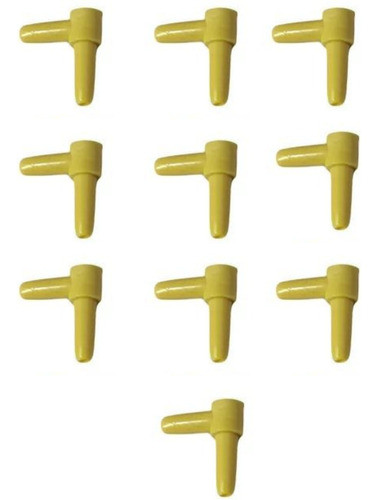 Conector L Para Manguera Aireador Acuario Peceras X 10 0