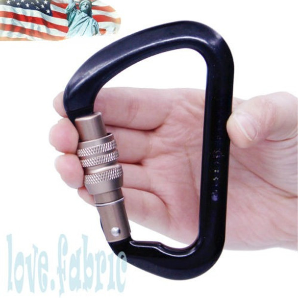 28kn Screwgate Locking Mosquetón Montañismo Escalada En Roca 0