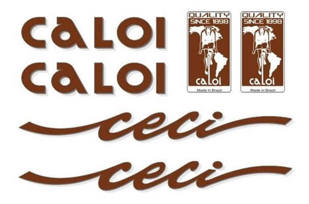 Adesivos Para Antiga Biciciela Ceci Anos 90 Marron 0