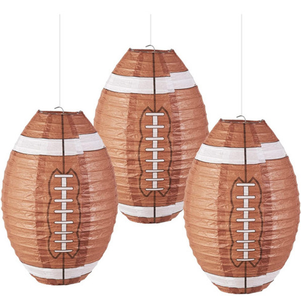 Lanternas De Fútbol Colgantes Creativas, Paquete De 3, 30 Cm 0