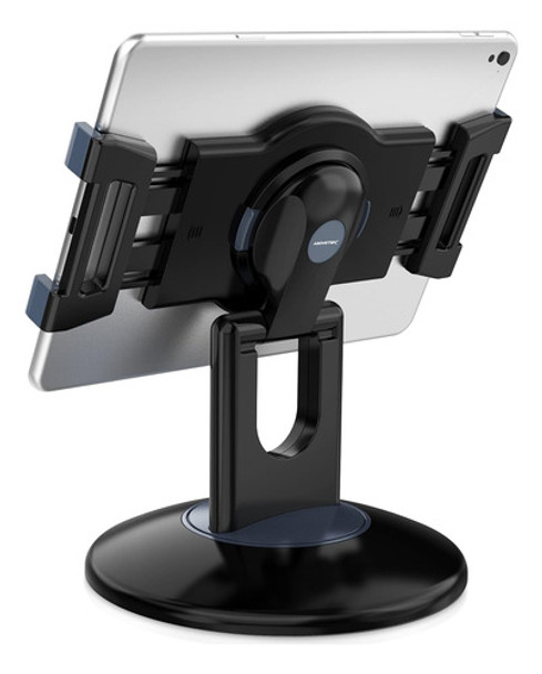 Suporte Tablet Escritorio Mostrador Mesada Rota 360° Negro 0