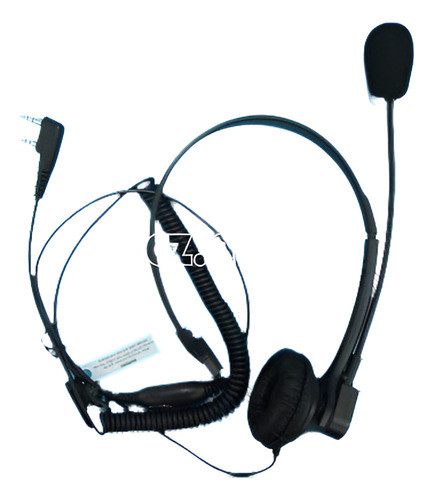 Para Baofeng Radio Encima De La Cabeza Mic Auricular/audífon 0