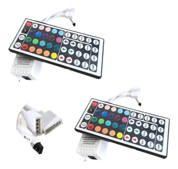 2 X 44 Llave Infrarrojo Remoto + 12v Control Receptor De Ir 0