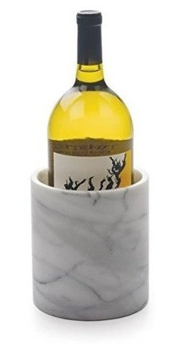 Rsvp White Marble Wine Cooler Y Portaherramientas 0