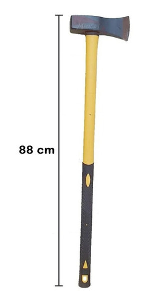 Hacha De Rajar Mango De Fibra 2.8 Kilos 6 Libras Leña 0