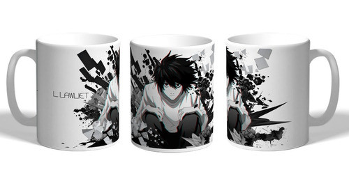 Taza Death Note Evolution L Anime De Ceramica 0