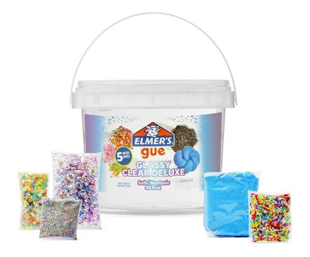 Balde Masa Slime Elmers Gue Glassy Clear Deluxe 0 Balde Masa Slime Elmers Gue Glassy Clear Deluxe 0